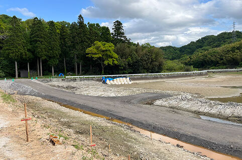 陰田地域ため池工事